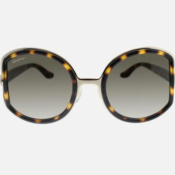 Salvatore Ferragamo Brown Women’s Sunglasses NWT - Picture 2 of 14